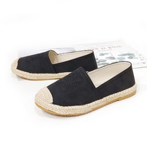 센트 여성 자수 에스파듀 슬립온