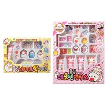 몰랑 스마트톡 꾸미기 키트 + 몰랑이 데코덴프리미엄 DIY 키트 세트, 혼합색상, 1세트