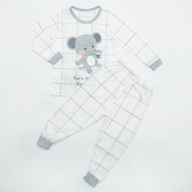 아동용 빅엘리펀트 9부 자카드 실내 상하복 세트