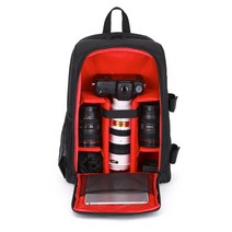 올하이 외출 여행용 방수 카메라 가방, 03 빨간색