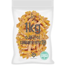 초심 강아지 대용량 실속형 수제간식, 치킨고구마, 1kg, 1개