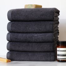 프롬코튼 대나무 호텔수건 180g 뱀부얀, 그레이, 5개