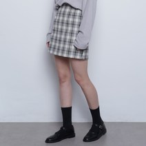 ABON banding check mini skirt W12