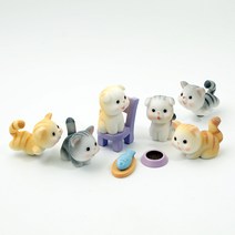 포레스 집고양이 미니 피규어 10종 세트, 1세트