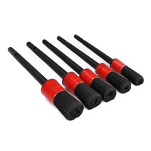 SPTA DBS 디테일링 세차 브러쉬 5개입, 블랙, 1세트