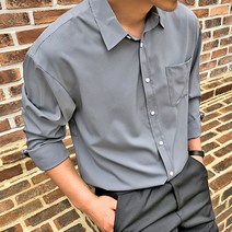 머시따 남성용 링클프리 베이직 카라 셔츠