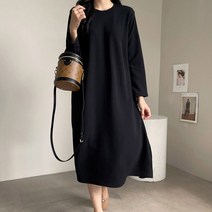 마이시즌 여성 셀리 백 플리츠 롱 원피스