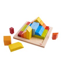 하바 3D 창의 원목 블록 HB304854, 혼합색상