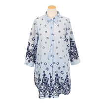 마아트 여성용 미시마마 여름 롤업 셔츠 블라우스