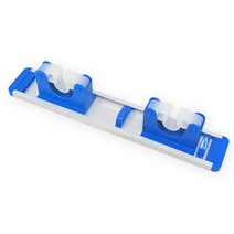 김용석생활연구소 다용도 실리콘 홀더 밀대걸이 2구 블루, 1개