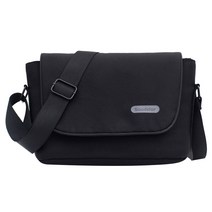 BAGnBAGs 캐주얼 카메라 숄더백 D1910, 블랙