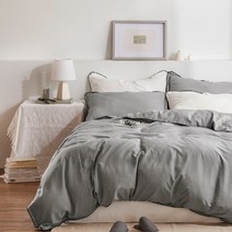아이르 로이든 에어워싱 실키모달 이불커버, 미드그레이