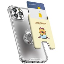 구스페리 카카오 프렌즈 휴대폰 카드홀더, 리본춘식 베이지, 1개