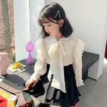 여아용 펄리본 블라우스 CCW14GBL173
