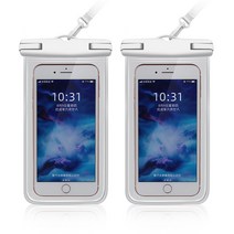 티엔피 고급형 컬러 스트랩 방수팩, 2개, 화이트