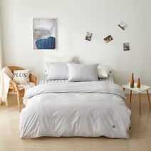 구스온 여름구스 350g + 호텔 오가닉 이불커버 + 베개커버 2p 세트