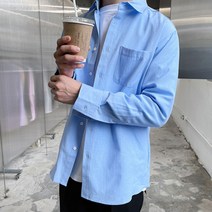 맨타임 남성용 SYJ 스탠다드 포켓 옥스포드 데일리 셔츠