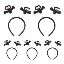 리빙다 러블리 할로윈 머리띠, 박쥐, 5개