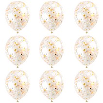 파티야놀자 생일파티 컨페티 풍선 50p, 로즈골드, 1개