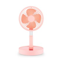 누아트 탁상용 캠핑용 무선 선풍기 N10S, 핑크