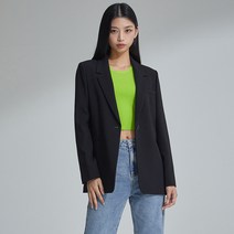미쏘 여성용 테일러드 일자핏 싱글 자켓