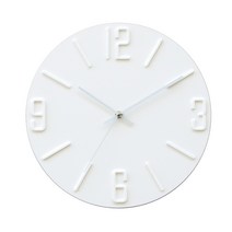 레그노 루버 퓨어 무소음 벽시계 30cm, 화이트