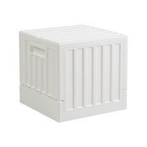 라이피스트 플립 접이식 폴딩박스 스퀘어형 22L, 화이트, 1개