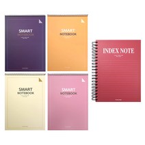 투영디자인 상철스마트 유선노트 4종 + 더블 인덱스 점보 유선노트 세트, 랜덤발송, 1세트