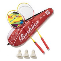 배곧스포츠 배드민턴 라켓+셔틀콕3개+라켓가방세트, RED, 1세트