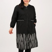 몬테밀라노 여성용 물결무늬 포인트 롱 점퍼