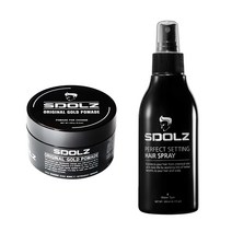 슈돌츠 오리지널 골드 포마드 왁스 100g + 퍼펙트 세팅 헤어스프레이 200ml 세트, 1세트