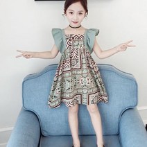 여아용 북유럽 날개 원피스 OPS352