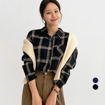 바블링브룩 여성용 베이직 체크 셔츠