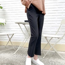 빼빼 여성용 데일리 세미 부츠컷 슬랙스