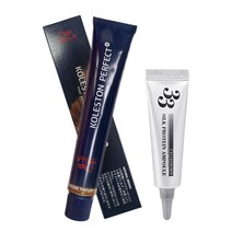웰라 콜레스톤 퍼펙트 플러스 염색약 80g + 셀리본 33 실크 프로틴 앰플 12ml 세트, (5 / 0), 1세트