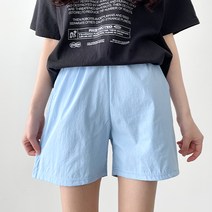 잘빠진 여성용 썸머 밴딩 바스락 3부 반바지