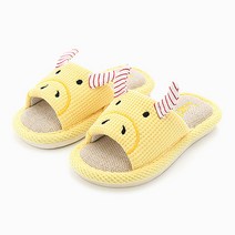 래빗풋 아동용 럭키 거실 실내화, 옐로우