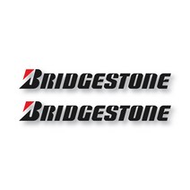 아웃도어 차량용 데칼 스티커 브리지스톤 중형, 블랙, 2개