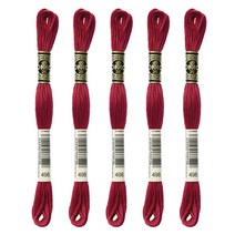 브랜드얀 DMC 자수실 25번 면사 5p, 498번, 8m, 5개