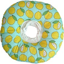 반려동물 패턴 쿠션 넥카라 레몬 S, 50g, 1개
