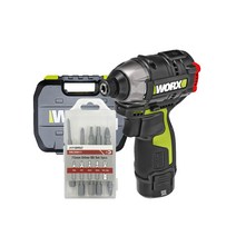 WORX PRO 12V 충전 임팩드릴 드라이버 풀세트 WU132 + 드라이버팁, 1세트