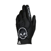 어베이브 여성용 스컬로고 칼라 골프장갑 왼손용, 블랙