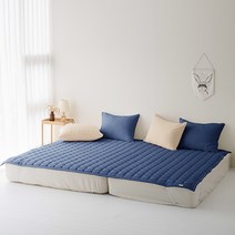 GoodSleep Allos 침대패드 겸 카페트 고정밴딩형, 다크블루