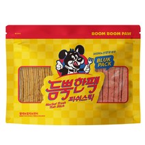붐붐포 듬뿍한팩 피쉬 스틱 강아지 간식 져키 3개입, 1세트, 황태+연어+참치