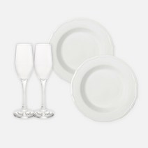 듀칼 클래식 홈파티 4인 세트 8p, 파스타볼 4p + 샴페인잔 4p