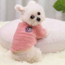새코밍 반려견 후리스, 핑크