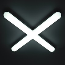 젬 LED 십자등 60W, 주광색, 3개