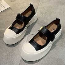 마켓A 투톤 볼드 벨크로벨티드 슈즈