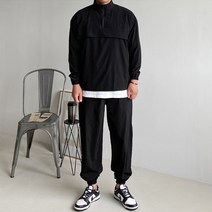 머시따 아노락 셋업 오버핏 긴팔 + 긴바지 트레이닝 세트