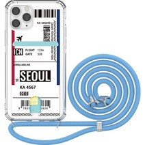 저스트포유 보딩 투명방탄 카드 목걸이 케이스